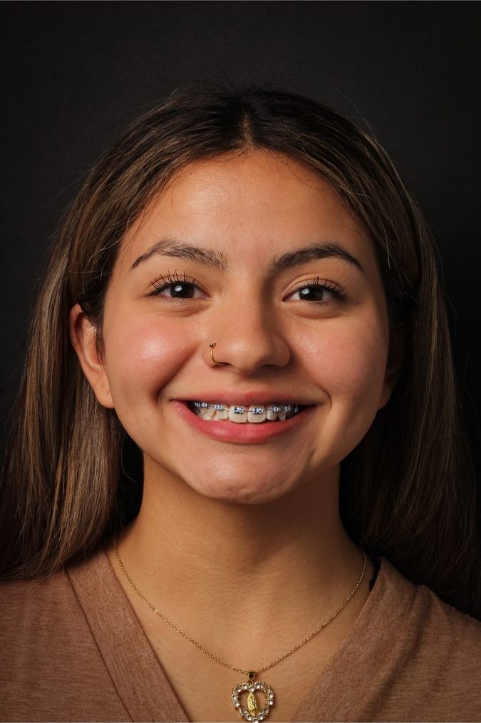 Young adult with clear braces